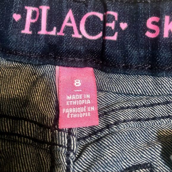 Children’s Place Blue Denim Skinny Jeans Girls 8 - Picture 4 of 8